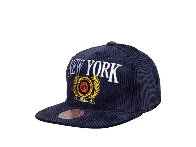 Mitchell & Ness Mitchell & Ness New York Knicks Levelz Hardwood Classics Snapback - Navy - view 1
