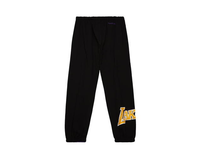 Mitchell & Ness Mitchell & Ness Los Angeles Lakers Team Og 2.0 Fleece Pants - Black - Mens - view 2