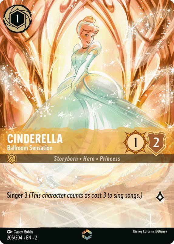 Disney Lorcana Disney Lorcana Cinderella Ballroom Sensation Enchanted [205/204] Rise of the Floodborn (EN)