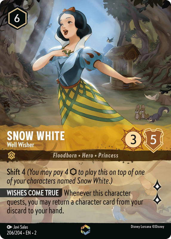 Disney Lorcana Disney Lorcana Snow White Well Wisher Enchanted [206/204] Rise of the Floodborn (EN)