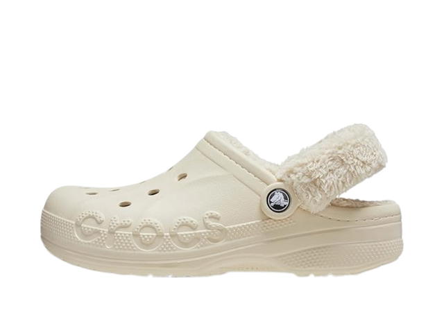 Crocs Crocs Baya Lined Fuzz Strap Clogs White - view 2