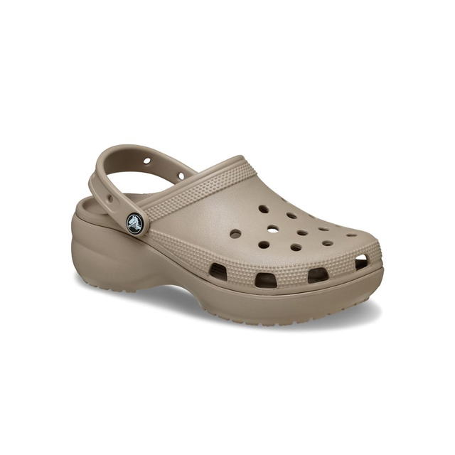 Crocs Crocs Classic Platform Clog Taupe (Women's) - view 2