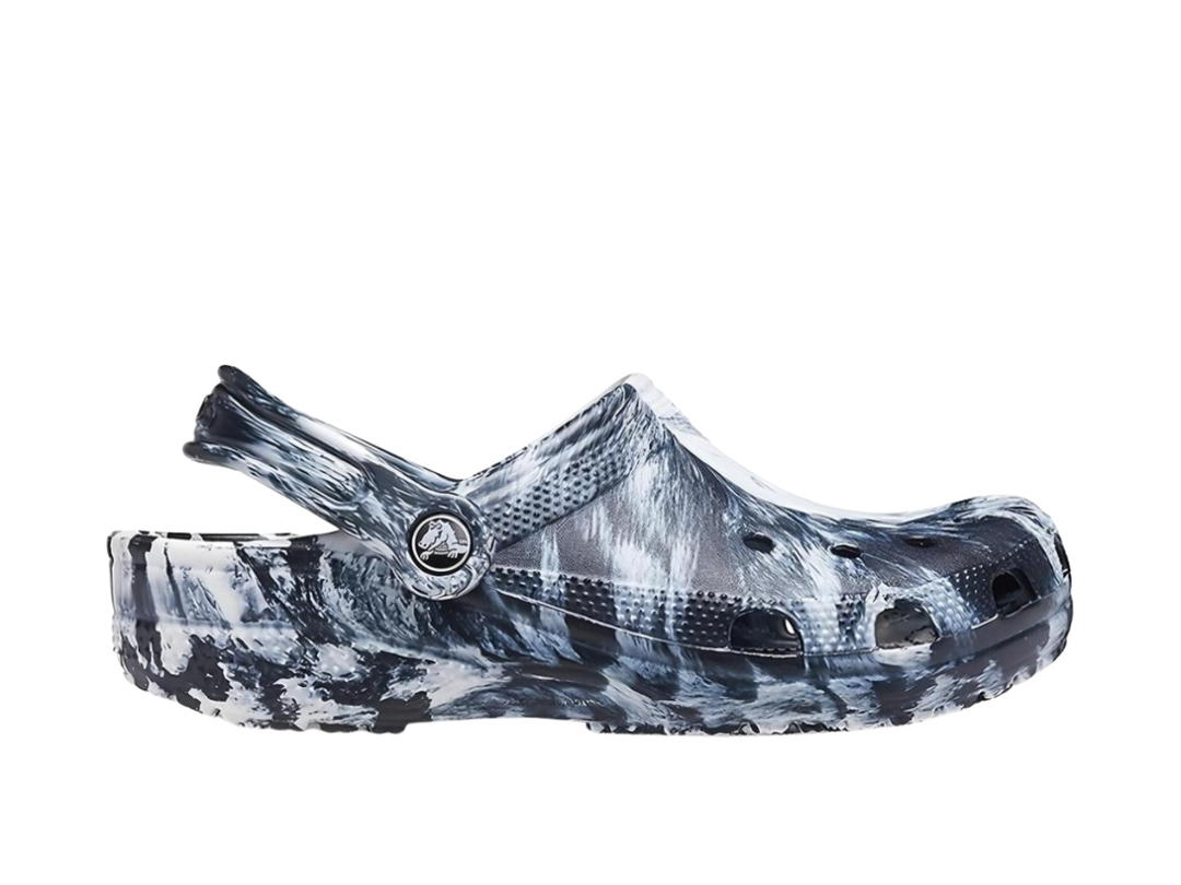 Crocs Crocs Beach Marble Sandals Black White