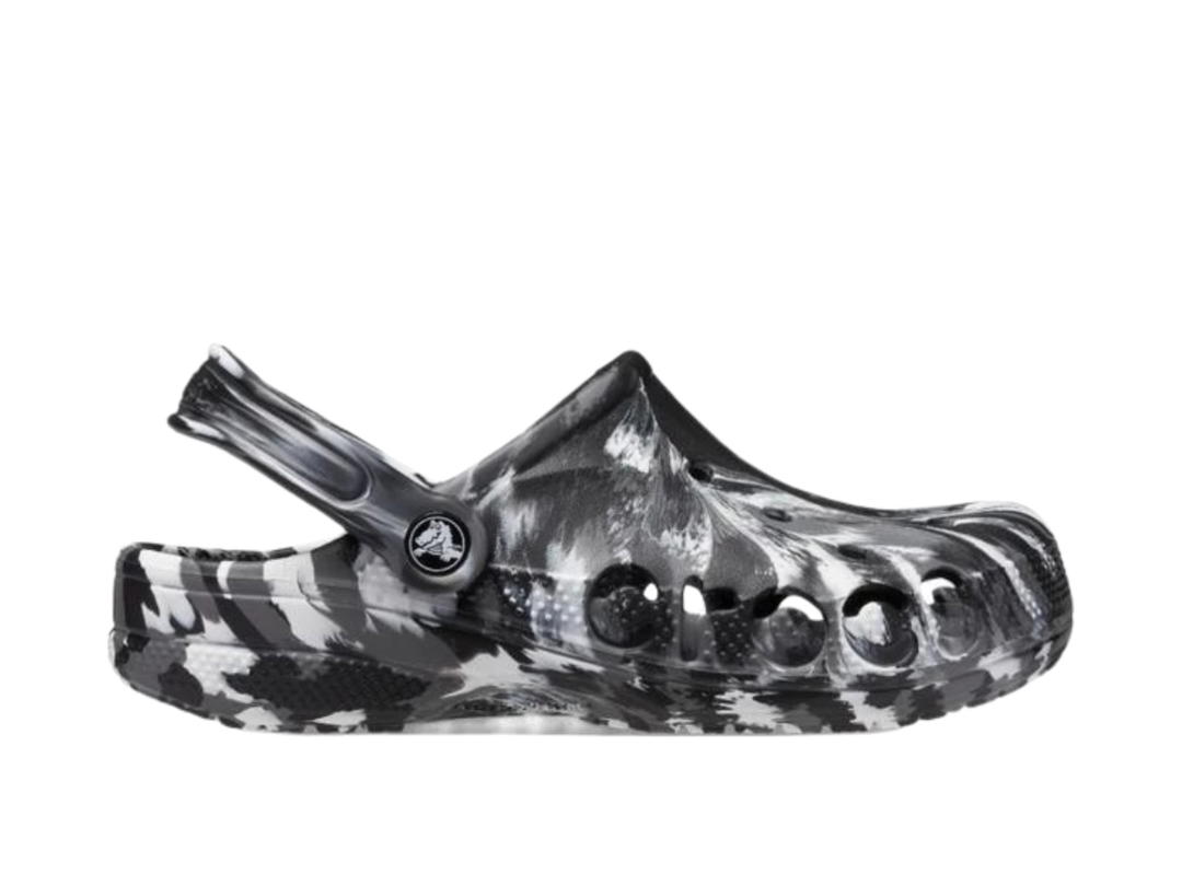 Crocs Crocs Baya Marbled Clog Black White