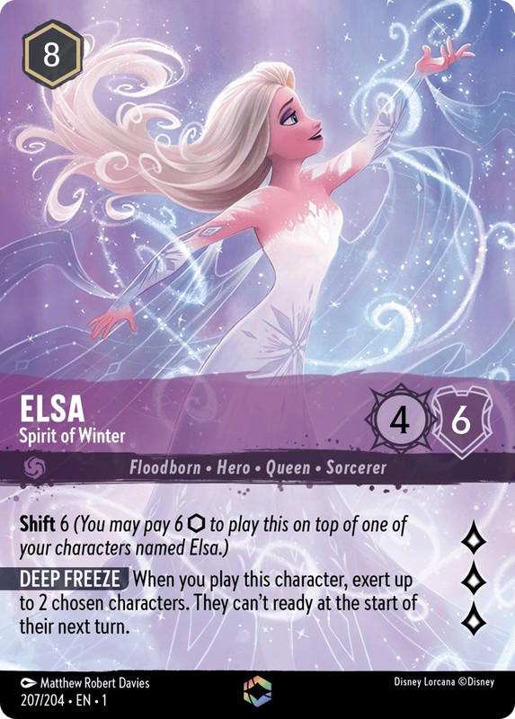 Disney Lorcana Disney Lorcana Elsa Spirit of Winter Enchanted [207/204] The First Chapter (EN)