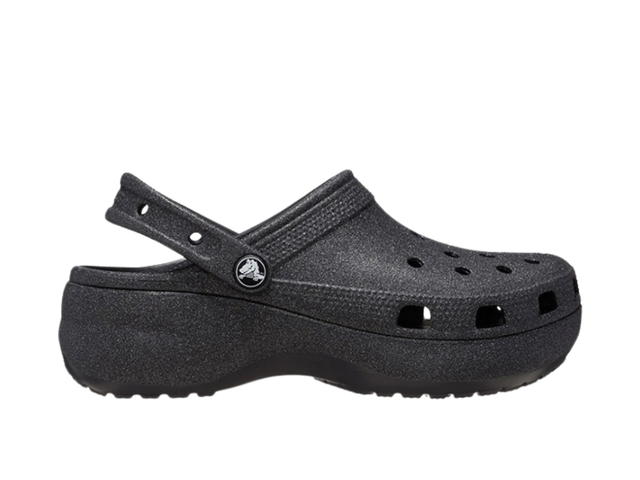 Crocs Crocs Classic Platform Glitter Clog Black (Women's) - view 1