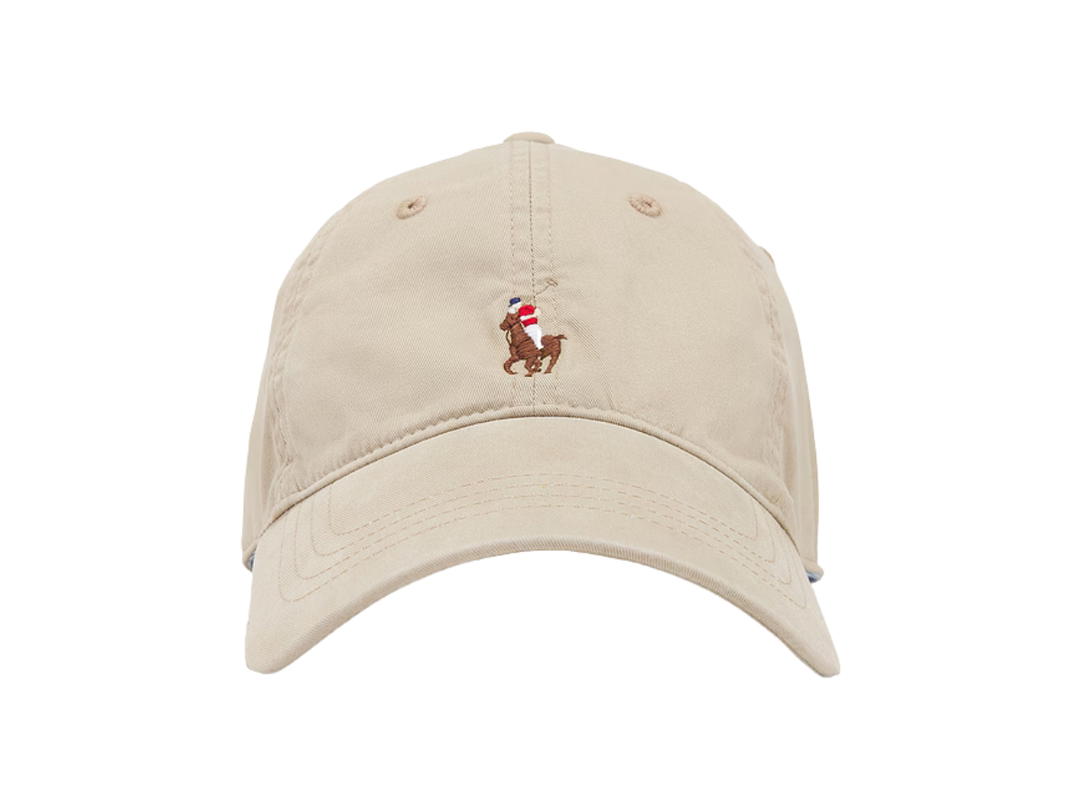 Polo Ralph Lauren Polo Ralph Lauren Player Logo Stretch Twill Baseball Cap Beige