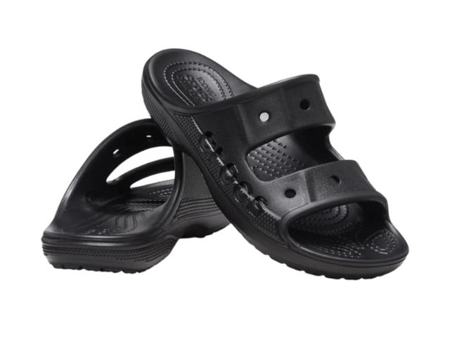 Crocs Crocs Fashion Casual Unisex Black Slippers - view 3