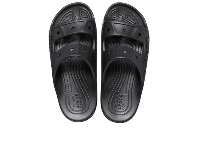 Crocs Crocs Fashion Casual Unisex Black Slippers - view 4