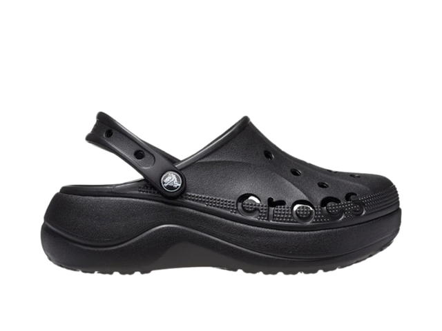 Crocs Crocs Baya Platform Clogs 'Black' Women's - view 1