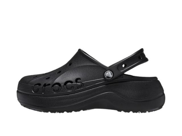 Crocs Crocs Baya Platform Clogs 'Black' Women's - view 2