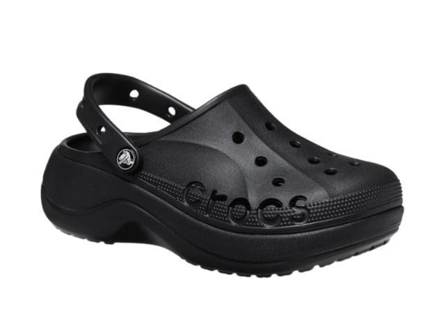 Crocs Crocs Baya Platform Clogs 'Black' Women's - view 3