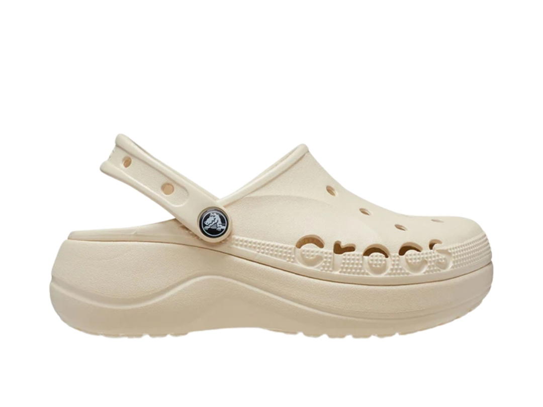 Crocs Crocs Baya Platform Clog Clogs 4.1cm Women's Ecru