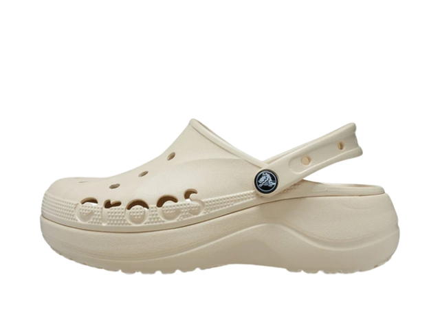Crocs Crocs Baya Platform Clog Clogs 4.1cm Women's Ecru - view 2