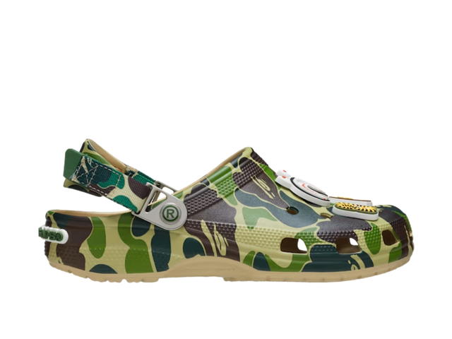 Crocs Crocs x BAPE Classic Clog Camo Green - view 1