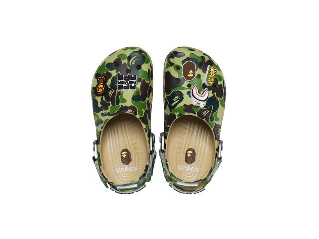 Crocs Crocs x BAPE Classic Clog Camo Green (Kids) - view 2
