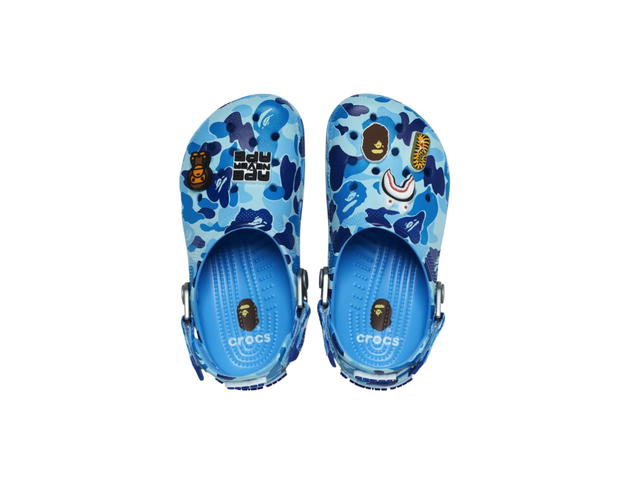 Crocs Crocs x BAPE Classic Clog Camo Blue (Kids) - view 2