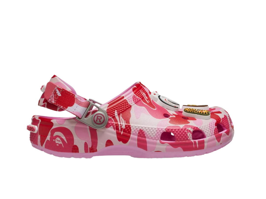 Crocs Crocs x BAPE Classic Clog Camo Pink (Kids) 