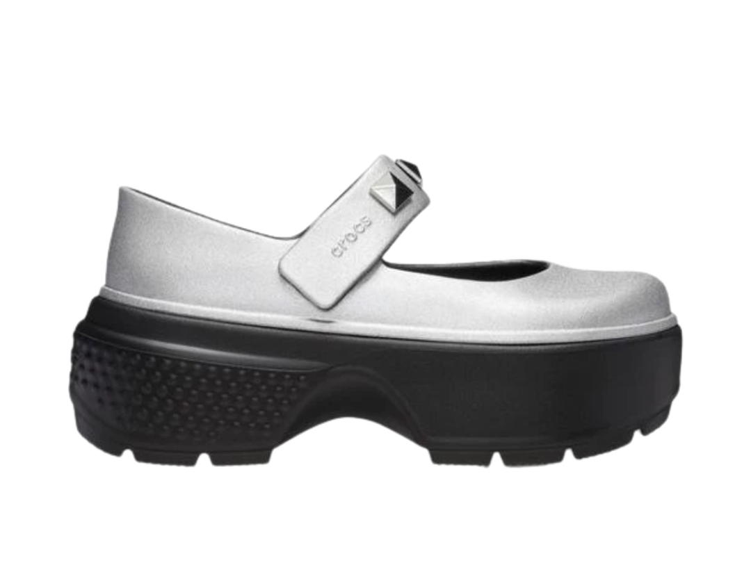 Crocs Crocs Stomp Metallic Mary Jane Silver