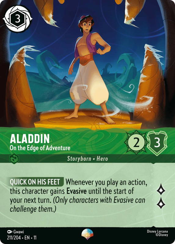 Disney Lorcana Disney Lorcana Aladdin On the Edge of Adventure Epic [211/204] Winterspell (EN)