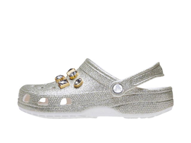 Crocs Crocs Classic Glitter Emb Clog Silver - view 2