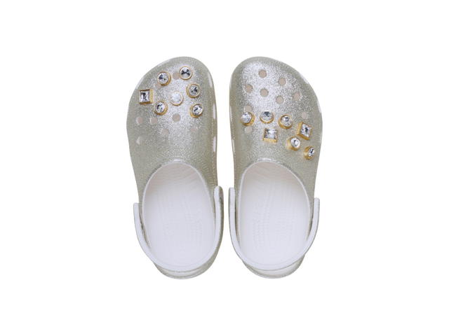 Crocs Crocs Classic Glitter Emb Clog Silver - view 3