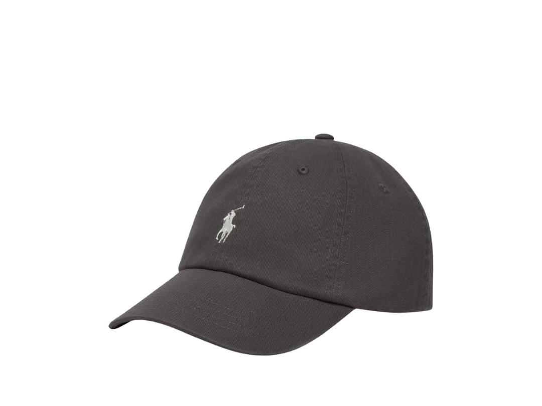 Polo Ralph Lauren Polo Ralph Lauren The Iconic Cotton Chino Ball Cap Black Gray