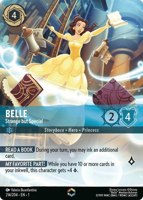 Disney Lorcana Disney Lorcana Belle Strange but Special Enchanted [214/204] The First Chapter (EN)