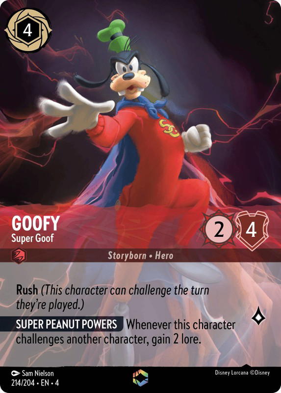 Disney Lorcana Disney Lorcana Goofy Super Goof Enchanted [214/204] Ursula's Return (EN)