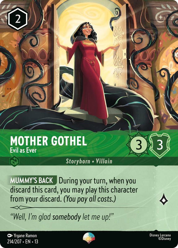 Disney Lorcana Disney Lorcana Mother Gothel Evil as Ever Epic [214/207] Attack of the Vine! (EN)