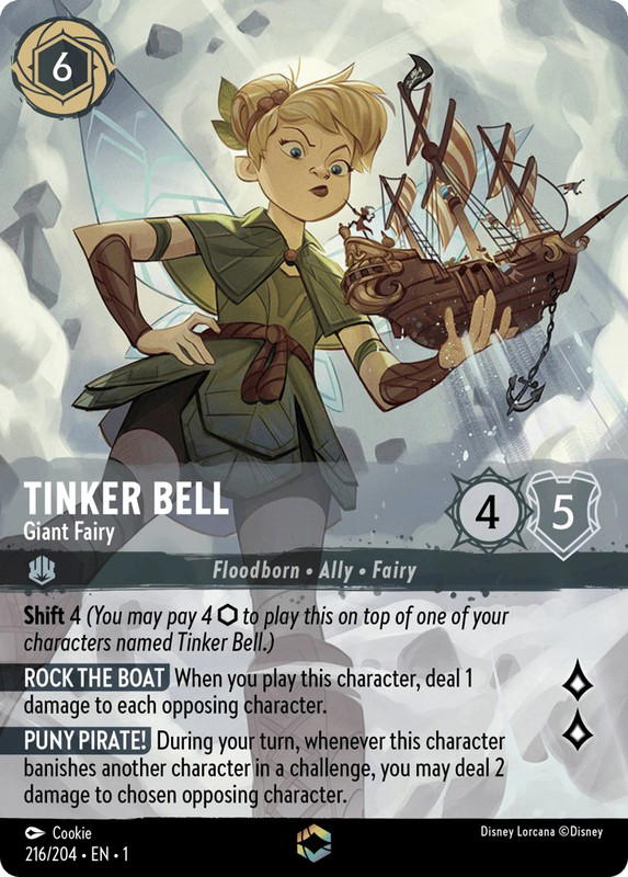 Disney Lorcana Disney Lorcana Tinker Bell Giant Fairy Enchanted [216/204] The First Chapter (EN)