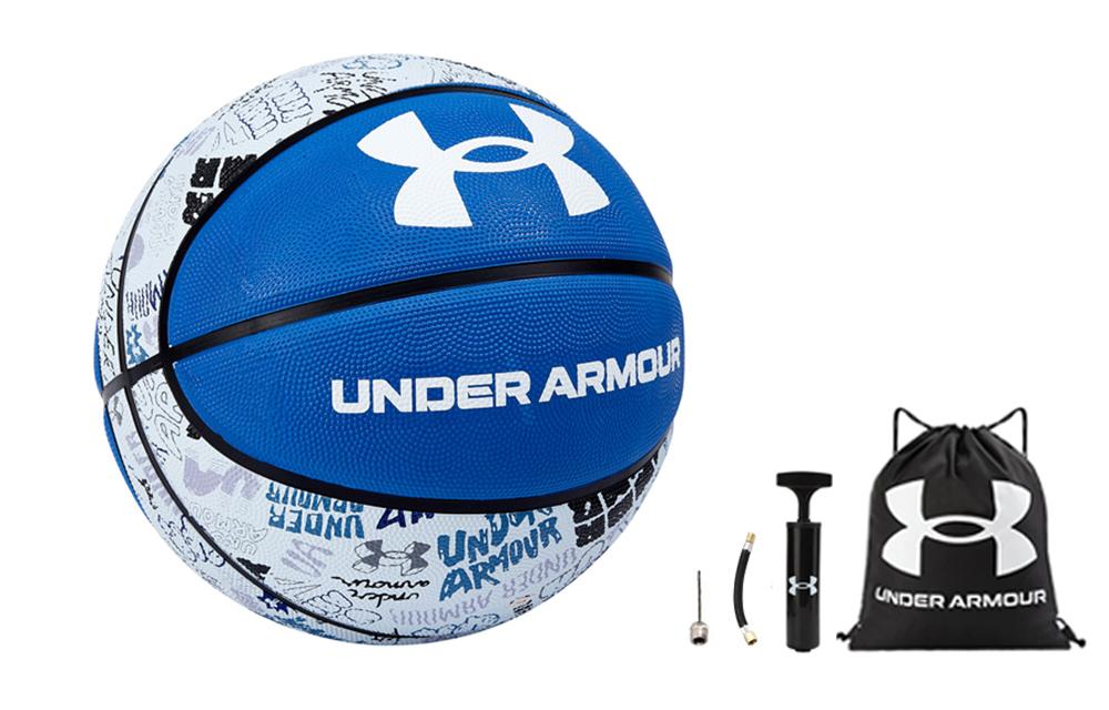 Under Armour Under Armour Graffiti Rubber Basketball White Blue Size 7 Ball Training Unisex