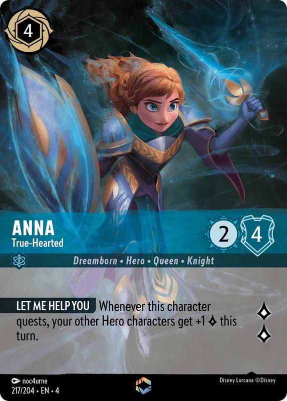 Disney Lorcana Disney Lorcana Anna True-Hearted Enchanted [217/204] Ursula's Return (EN)