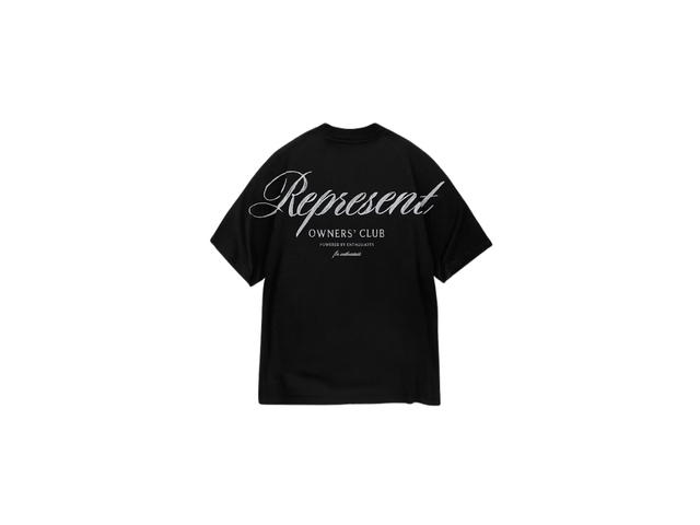 Represent Represent Owners Club Script T-Shirt In Cotton-Jersey Black - view 2
