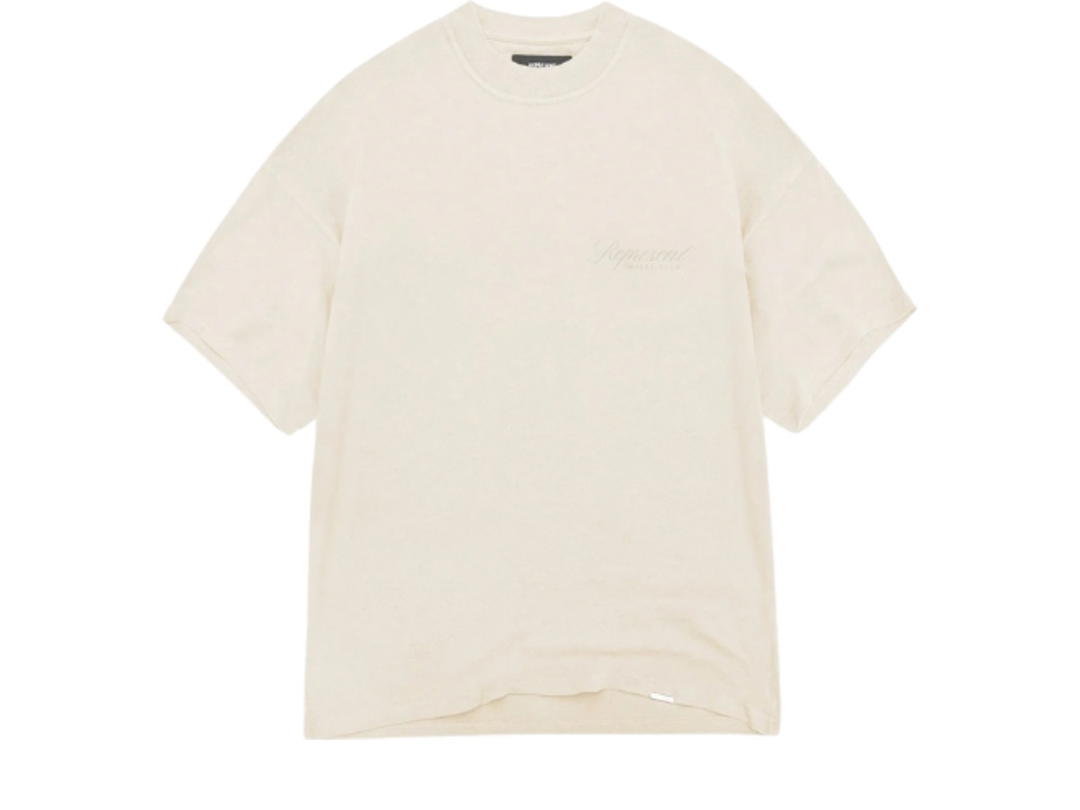 Represent Represent Owners Club Script T-Shirt In Cotton-Jersey Neutral