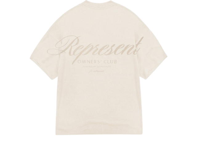 Represent Represent Owners Club Script T-Shirt In Cotton-Jersey Neutral - view 2
