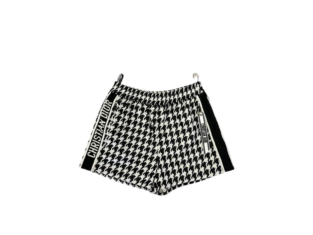 Dior Dior Houndstooth Shorts Black White (W)