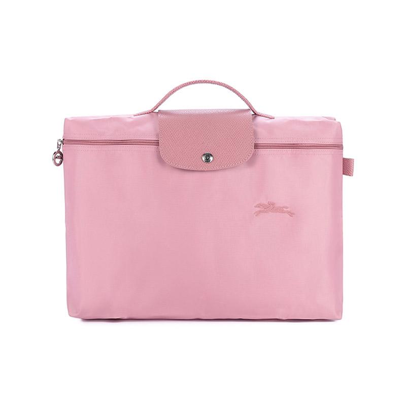 Longchamp Longchamp Cow Leather Trim Document Bag Handbag Regular Women's Petal Pink