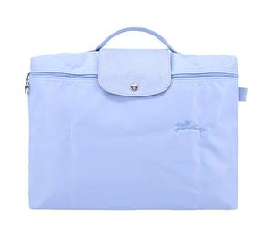 Buy Longchamp Le Pliage Green Cow Leather Trim File Bag Handbag Briefcase Small Size Women's Blue at Sasom – Authentic and Ready to Ship