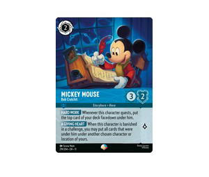 Buy Disney Lorcana Mickey Mouse Bob Cratchit Epic [219/204] Winterspell (EN) at Sasom – Authentic and Ready to Ship