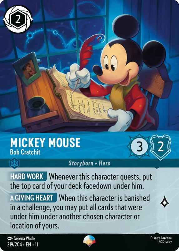 Disney Lorcana Disney Lorcana Mickey Mouse Bob Cratchit Epic [219/204] Winterspell (EN)
