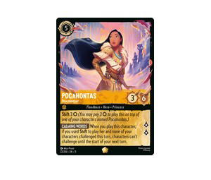 Buy Disney Lorcana Pocahontas Peacekeeper L [22/204] Winterspell (EN) at Sasom – Authentic and Ready to Ship