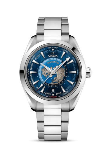 Omega Omega Seamaster Aqua Terra 150M Master Chronometer 43 Worldtimer Stainless Steel / Blue / Bracelet