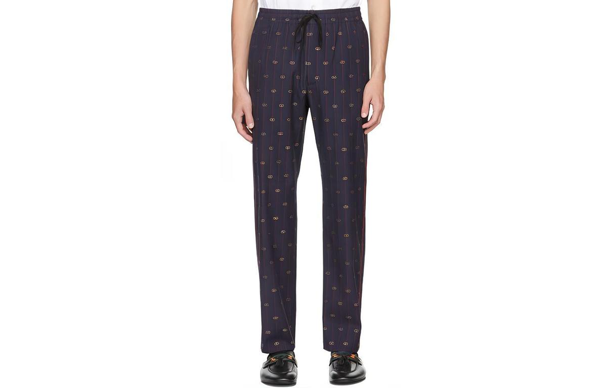 Gucci Gucci Casual Pants Men Marine Blue