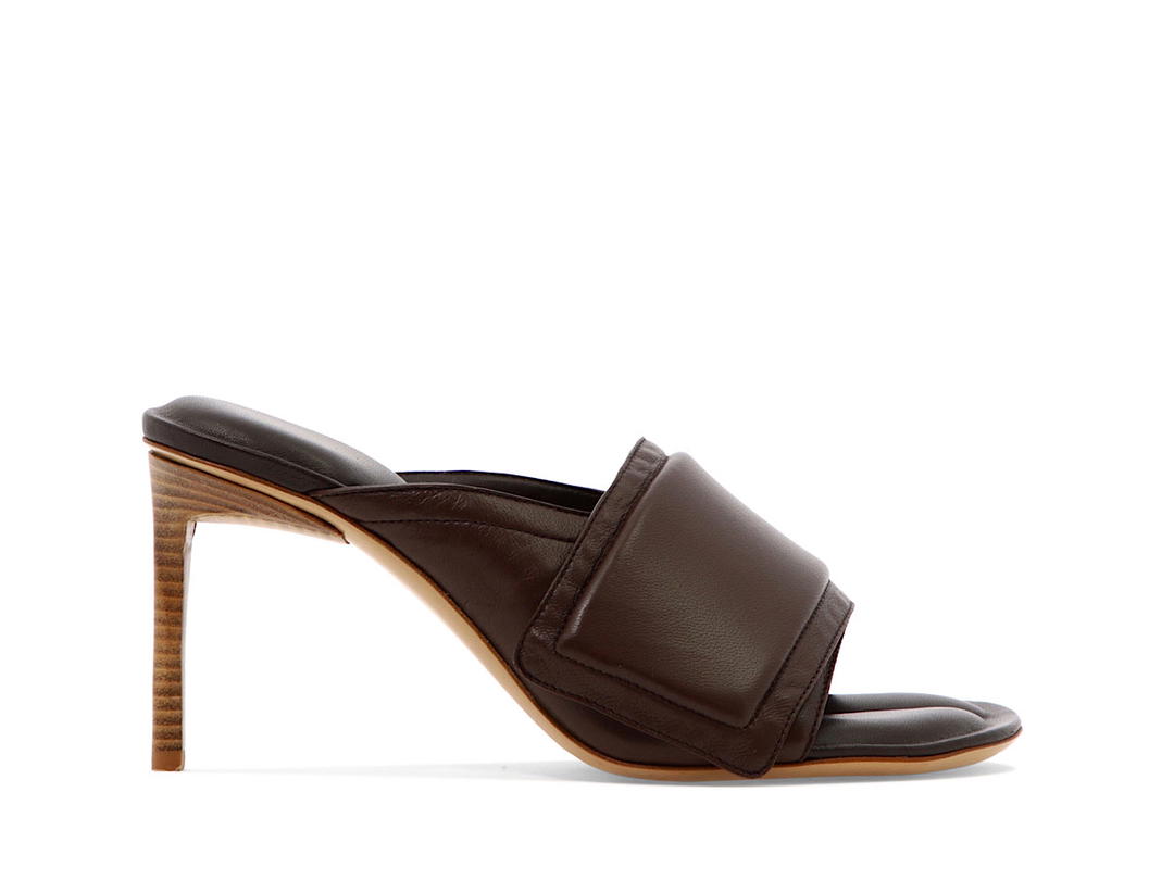 Jacquemus Jacquemus Les Mules Aqua Sandalsbrown Pelle Di Pecora (W)