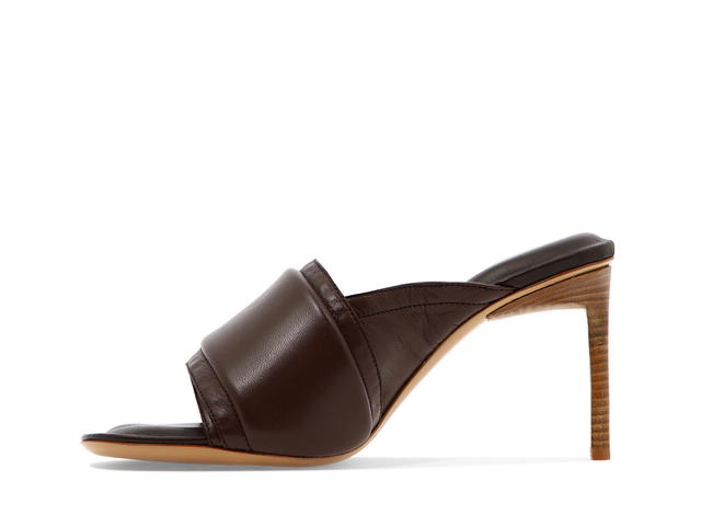 Jacquemus Jacquemus Les Mules Aqua Sandalsbrown Pelle Di Pecora (W) - view 3