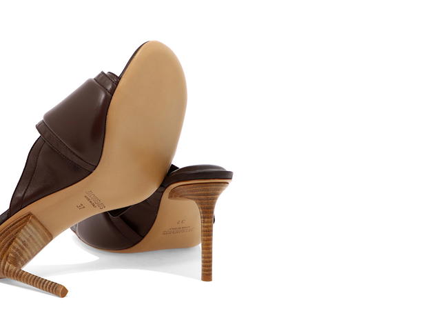 Jacquemus Jacquemus Les Mules Aqua Sandalsbrown Pelle Di Pecora (W) - view 5