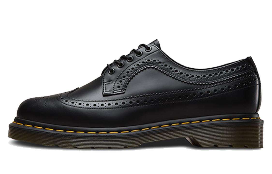 Dr. Martens Dr.Martens 3989 Yellow Stitch Smooth Leather Brogue 'Black'