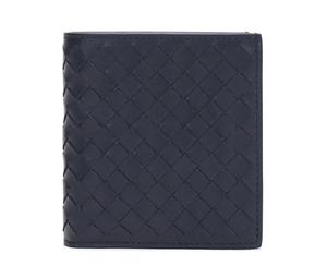 Buy Bottega Veneta Leather Wallet Men's Blue at Sasom – Authentic and Ready to Ship