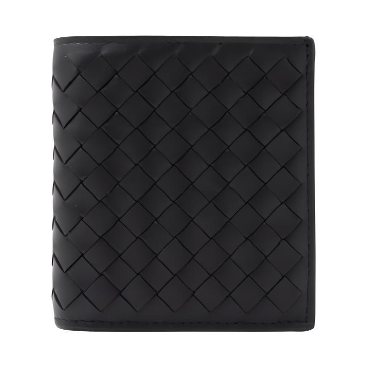 Bottega Veneta Bottega Veneta Intrecciato Cow Leather Wallet Men's Black